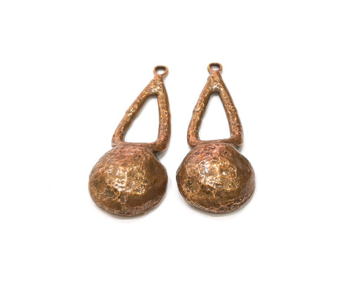 2 Copper Charm Antique Copper Charm (54x20mm) G16809