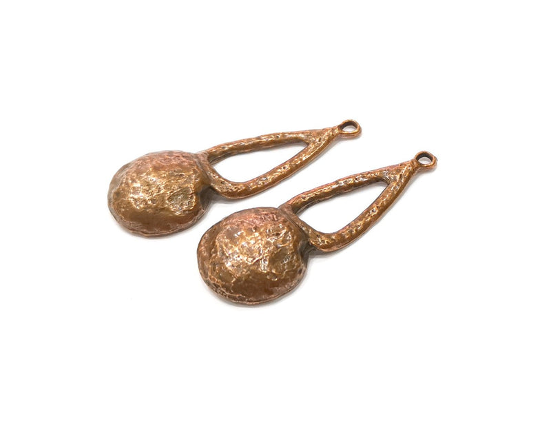 2 Copper Charm Antique Copper Charm (54x20mm) G16809