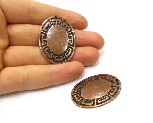 2 Copper Charm Antique Copper Charm (42x30mm) G16810