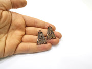 2 Copper Charm Connector Antique Copper Charm (32x21mm) G16811