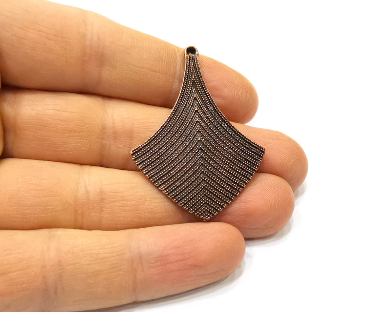 2 Copper Charm Antique Copper Charm (47x34mm) G16812