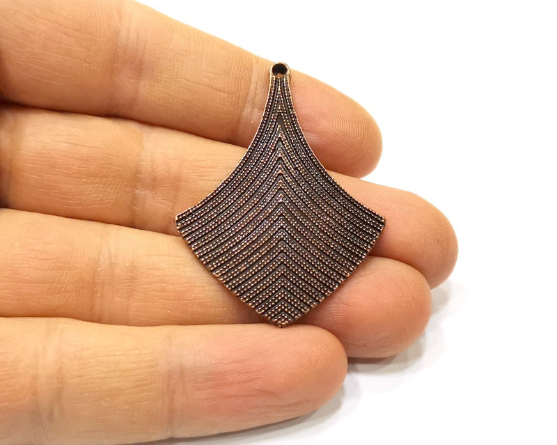 2 Copper Charm Antique Copper Charm (47x34mm) G16812