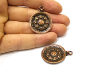 2 Copper Charm Antique Copper Charm (36x28mm) G16815