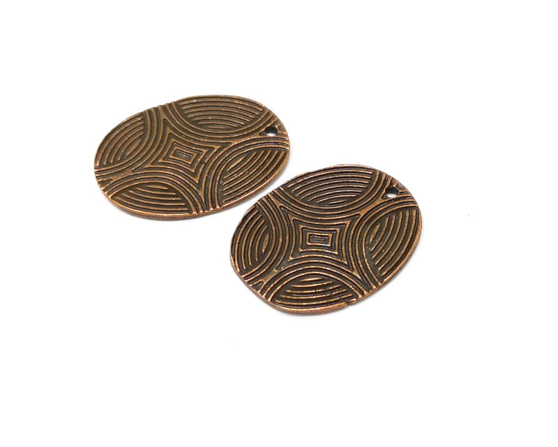 2 Copper Charm Antique Copper Charm (32x25mm) G16837