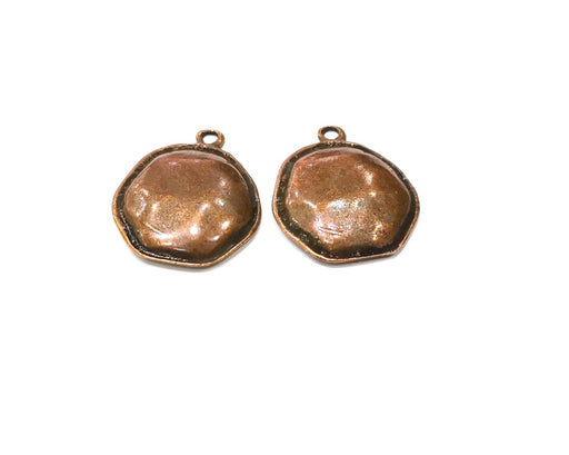 2 Copper Charm Antique Copper Charm (29x23mm) G16839