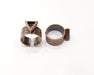 Copper Ring Blank Setting Cabochon Base inlay Ring Backs Mounting Adjustable Ring Base Bezel (7x6mm blank) Antique Copper Plated G16843