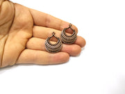 2 Copper Charm Antique Copper Charm (31x24mm) G17454