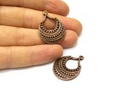 2 Copper Charm Antique Copper Charm (31x24mm) G17454