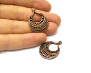 2 Copper Charm Antique Copper Charm (31x24mm) G17454