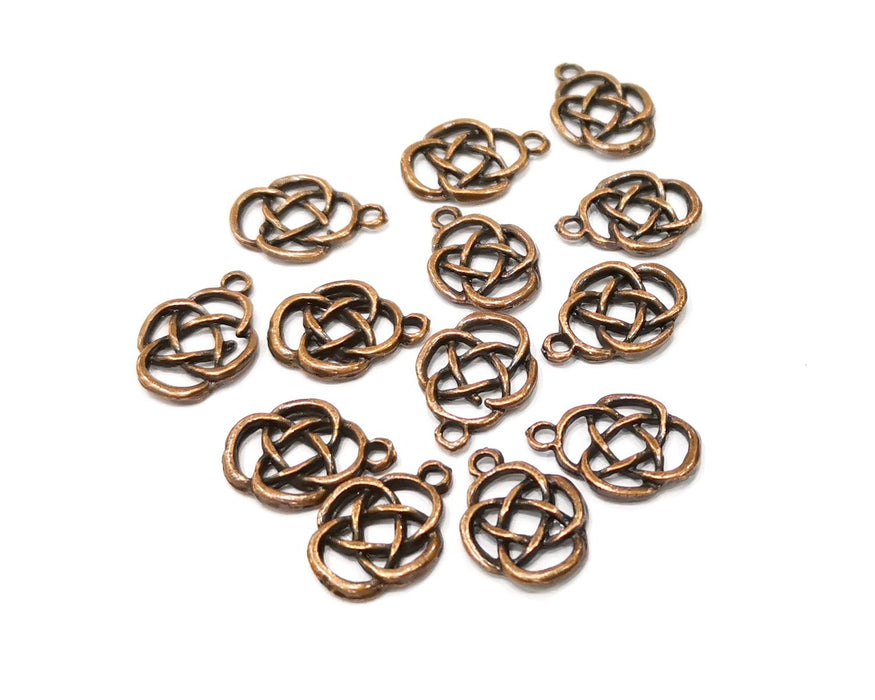 10 Copper Charm Antique Copper Charm (16x12mm) G16845