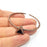 Bracelet Blank Cuff Bezel Resin Bangle inlay Blank Glass Cabochon Base Bezel Hammered Adjustable Antique Copper Bracelet (6mm Blank) G15964