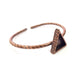 Bracelet Blank Cuff Bezel Resin Bangle inlay Blank Glass Cabochon Base Bezel Hammered Adjustable Antique Copper Bracelet (14x12mm ) G15976