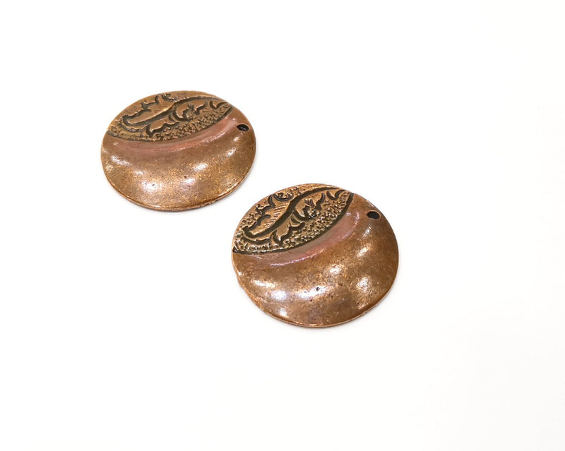 2 Copper Charm Antique Copper Charm (28mm) G16867