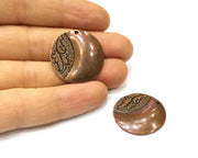 2 Copper Charm Antique Copper Charm (28mm) G16867