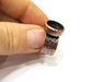 Copper Ring Blank Setting Hammered Cabochon Base inlay Ring Backs Mounting Adjustable Ring Base Bezel (12mm) Antique Copper Plated G16865