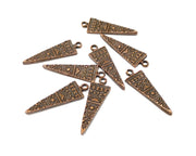 10 Copper Charm Antique Copper Charm (28x9mm) G16869
