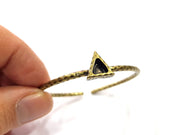 Bracelet Blank Cuff Bezel Resin Bangle inlay Blank Glass Cabochon Base Bezel Hammered Adjustable Antique Bronze Bracelet (6mm ) G15990