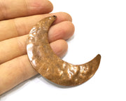 Crescent Pendant Moon Pendant Antique Copper Plated Metal (66x20mm) G16870