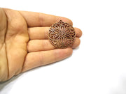 2 Copper Charm Antique Copper Charm (40mm) G16871