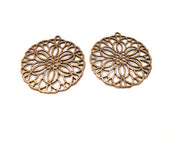 2 Copper Charm Antique Copper Charm (40mm) G16871