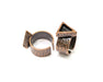 Copper Ring Blank Setting Cabochon Base inlay Ring Backs Mounting Adjustable Ring Base Bezel (9x8mm blank) Antique Copper Plated G16874