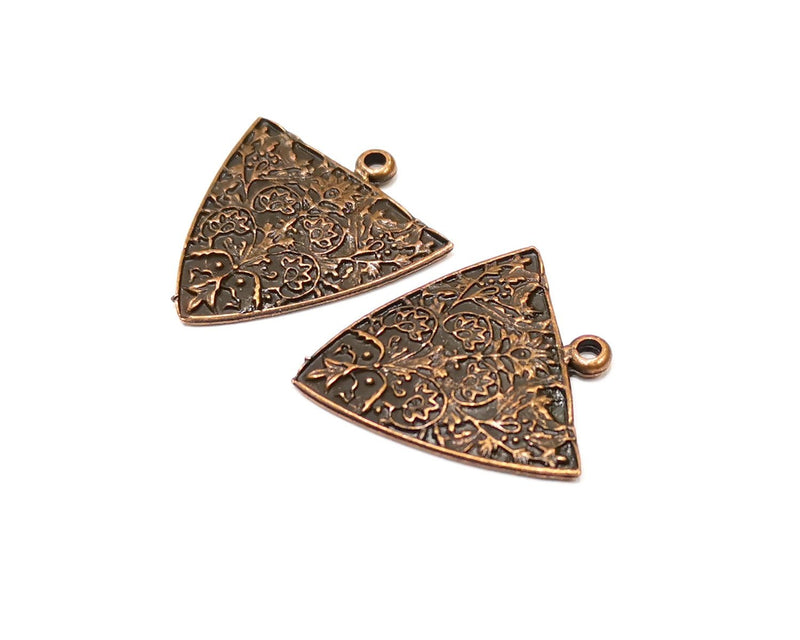 2 Copper Charm Antique Copper Charm (37x30mm) G16880