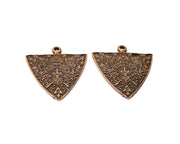 2 Copper Charm Antique Copper Charm (37x30mm) G16880