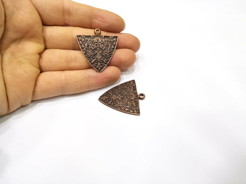 2 Copper Charm Antique Copper Charm (37x30mm) G16880