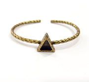 Bracelet Blank Cuff Bezel Resin Bangle inlay Blank Glass Cabochon Base Bezel Hammered Adjustable Antique Bronze Bracelet (9x8mm ) G16006