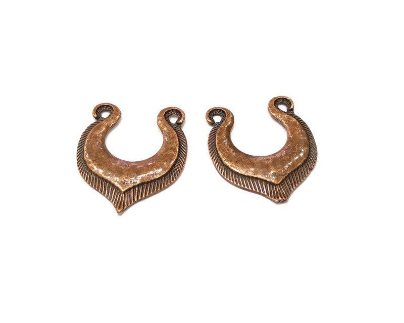4 Copper Charm Antique Copper Charm (30x25mm) G16884