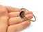 Bracelet Blank Cuff Bezel Resin Bangle inlay Blank Glass Cabochon Base Bezel Hammered Adjustable Antique Bronze Bracelet (18x13mm ) G16007