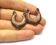 4 Copper Charm Antique Copper Charm (30x25mm) G16884