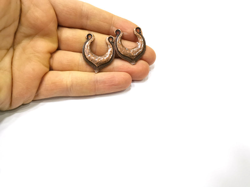 4 Copper Charm Antique Copper Charm (30x25mm) G16884