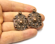 2 Copper Charm Antique Copper Charm (35x24mm) G16888