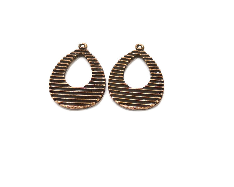 2 Copper Charm Antique Copper Charm (35x22mm) G16890