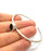 Bracelet Blank Cuff Bezel Resin Bangle inlay Blank Glass Cabochon Base Bezel Hammered Adjustable Antique Silver Bracelet (10x8mm ) G16016