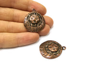 2 Copper Charm Antique Copper Charm (34x28mm) G16900
