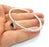 Bracelet Blank Cuff Bezel Resin Bangle inlay Blank Glass Cabochon Base Bezel Hammered Adjustable Antique Silver Bracelet (6mm ) G16019