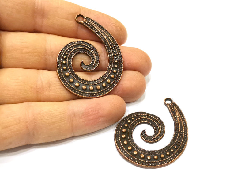 2 Copper Charm Antique Copper Charm (45x34mm) G16907