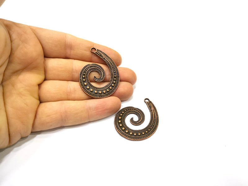 2 Copper Charm Antique Copper Charm (45x34mm) G16907