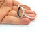 Bracelet Blank Cuff Bezel Resin Bangle inlay Blank Glass Cabochon Base Bezel Hammered Adjustable Antique Silver Bracelet (25x18mm ) G16036