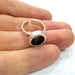Ring Blank Setting Hammered Ring Base Bezel inlay Ring Backs Glass Cabochon Mounting Adjustable Antique Silver Plated Ring (10mm ) G16082