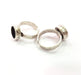 Ring Blank Setting Hammered Ring Base Bezel inlay Ring Backs Glass Cabochon Mounting Adjustable Antique Silver Plated Ring (10mm ) G16082