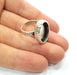 Ring Blank Setting Hammered Ring Base Bezel inlay Ring Backs Glass Cabochon Mounting Adjustable Antique Silver Plated Ring (18x13mm ) G16083