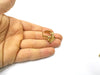 Raw Brass Ring Blank Bezel Settings Cabochon Base Mountings Adjustable Resin Blank  (15x15mm blank ) G16914