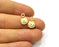10 Gold Charms Gold Plated Charms  (13x8mm)  G16934
