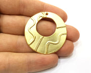 Gold Pendant Gold Plated Metal (40mm)  G16945