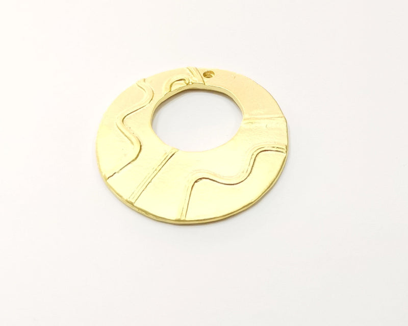 Gold Pendant Gold Plated Metal (40mm)  G16945