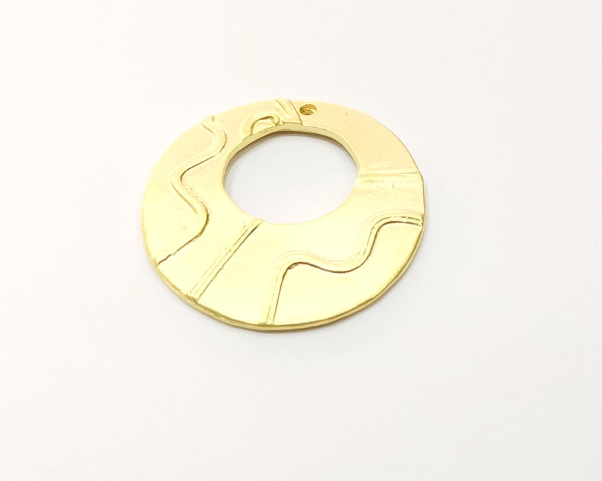 Gold Pendant Gold Plated Metal (40mm)  G16945