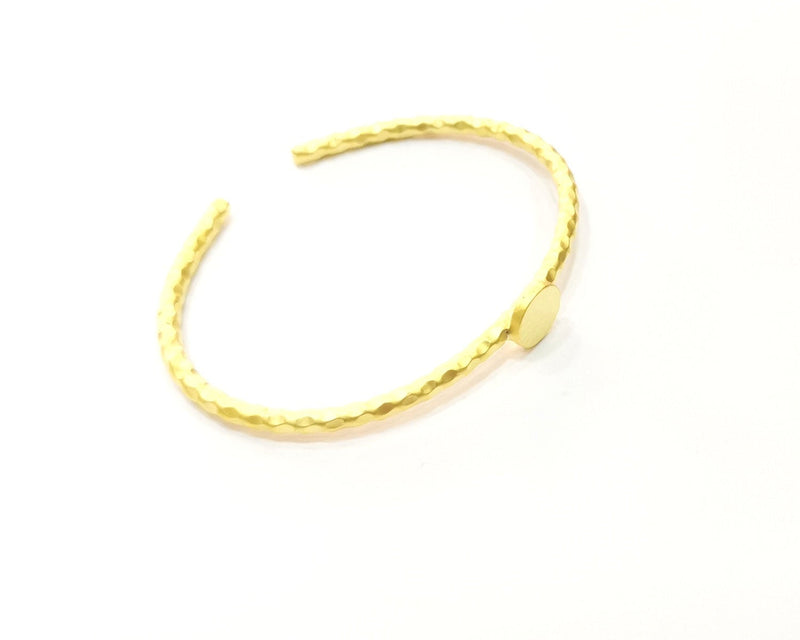 Gold Bracelet Blanks Hammered Bracelet Blanks Cuff Blanks Adjustable Bracelet Blank Gold Plated Bracelet (10 mm Blanks ) G18970